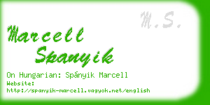 marcell spanyik business card